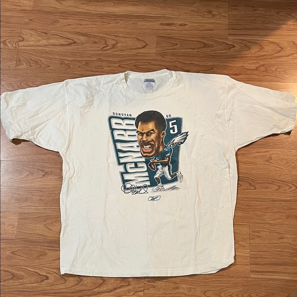 Y2K Eagle Donovan McNabb caricature shirt size 2XL